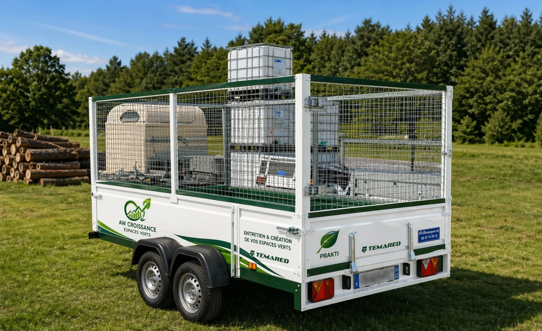 Remorque espaces verts