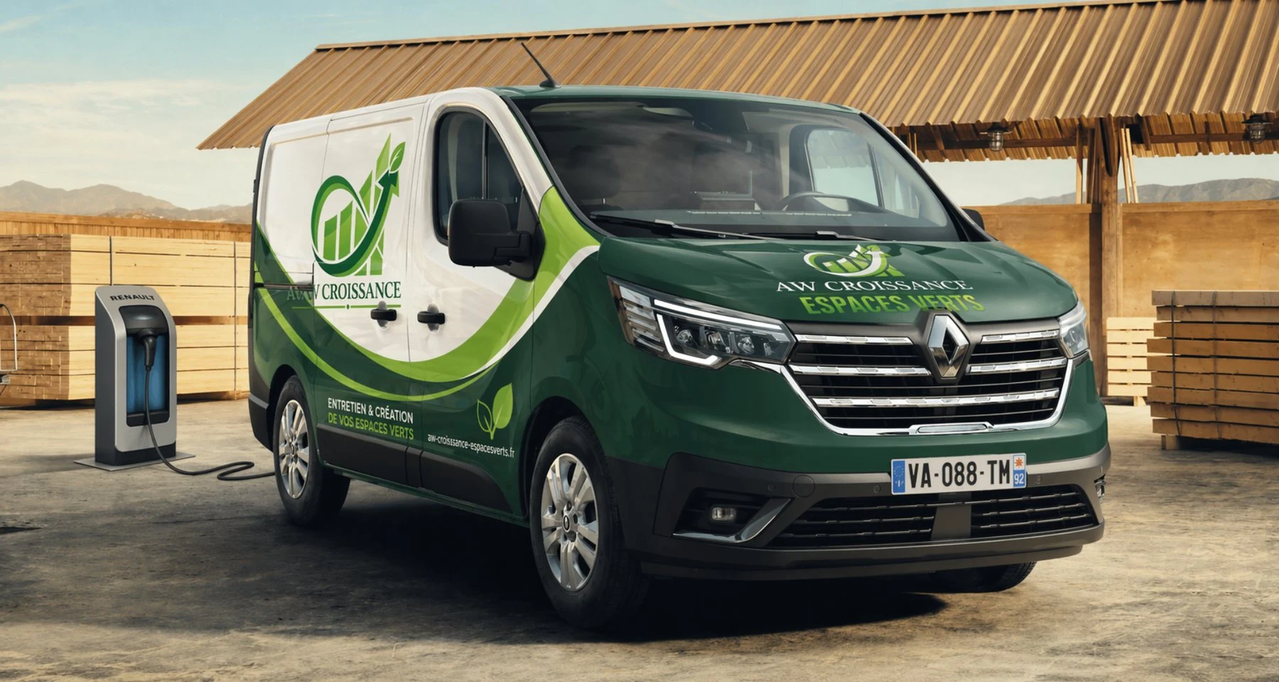 Fourgon espaces verts